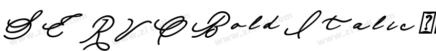 SERVO Bold Italic字体转换